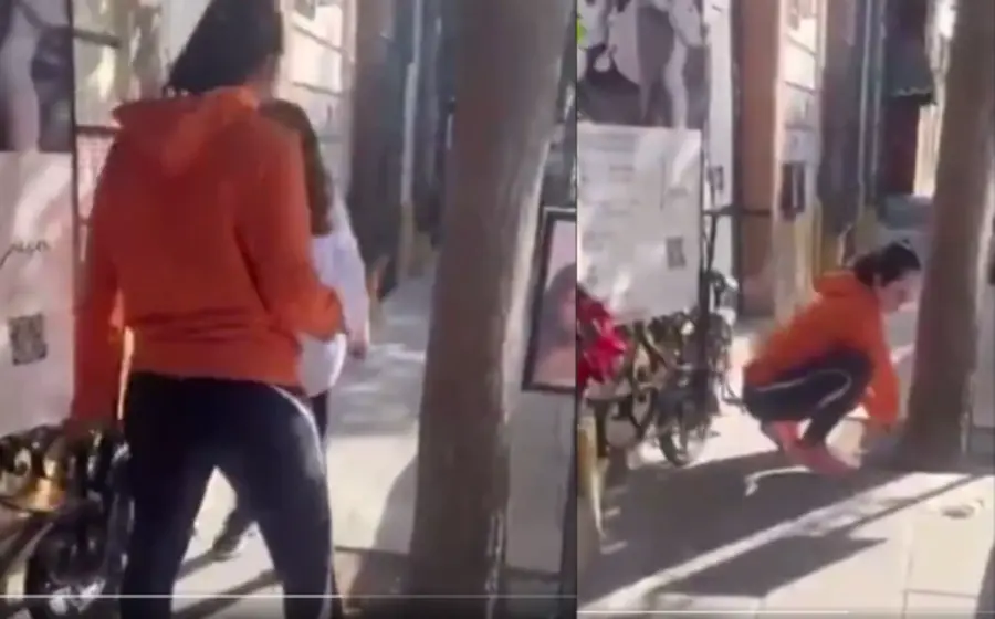 mujer_impide_paso_joven_banqueta_centro
