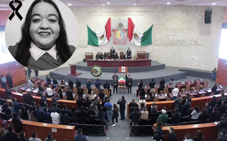 En el salón del pleno se realizó el homenaje póstumo a la diputada Kelly Jannet Cabrera González.