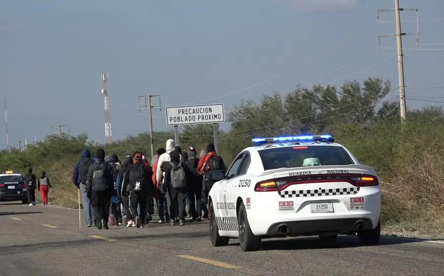 Unas 120 personas que se habían quedado caminaron hasta la comunidad de La Ventosa.