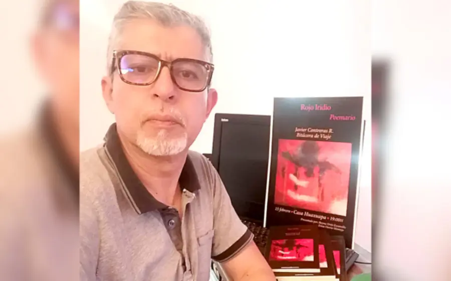 Rojo iridio es el segundo libro del morelense Javier Contreras.
