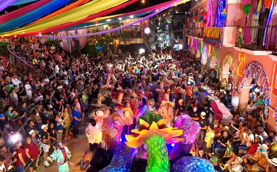 El carnaval concluyó el tres de marzo se realizó un recorrido de comparsas.