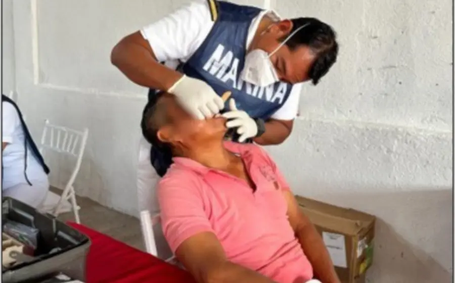  La Semar atiende en las áreas de Medicina General, Familiar, Psicología y Odontología. 