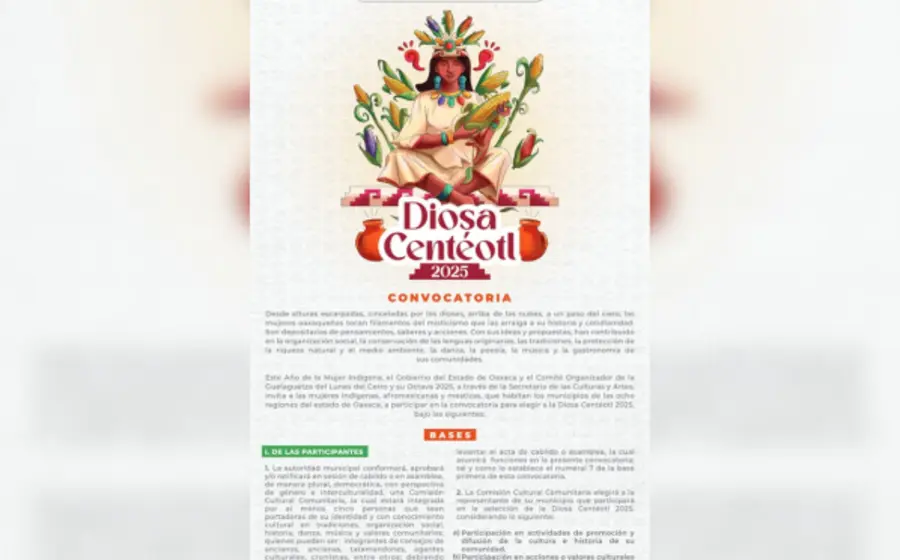 Diosa Centéotl 2025