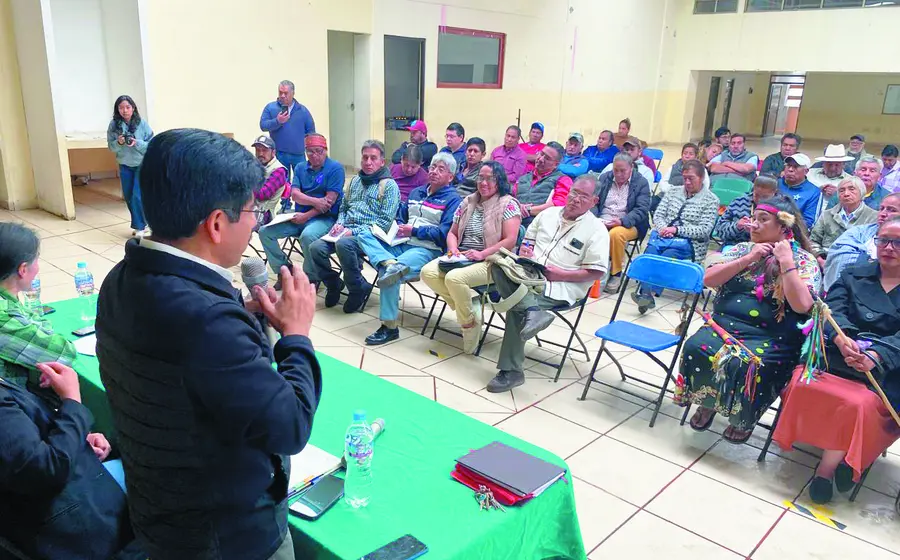 Encuentro con autoridades indígenas y agrarias de la Alcaldía Xochimilco de la Ciudad de México. 
