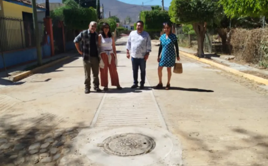 La obra de conexión del drenaje a la red sanitaria municipal evitará la contaminación del Río Salado.
