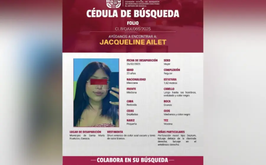 Señalan que en cuanto se hizo el reporte se activó el protocolo de búsqueda inmediata. 