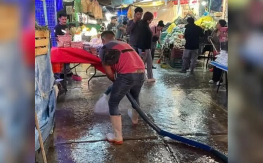 La limpieza de calles se hizo con la finalidad de garantizar la salud en esta época de Cuaresma.