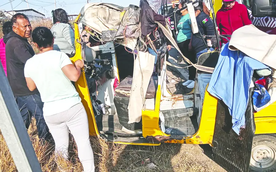 El percance ocurrió en la carretera federal 190.