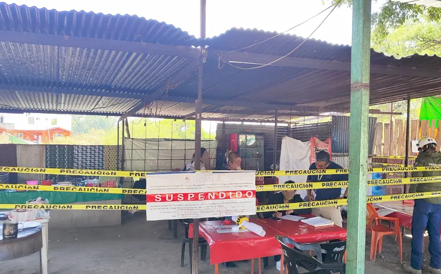 El negocio fue suspendido en Huajuapan.