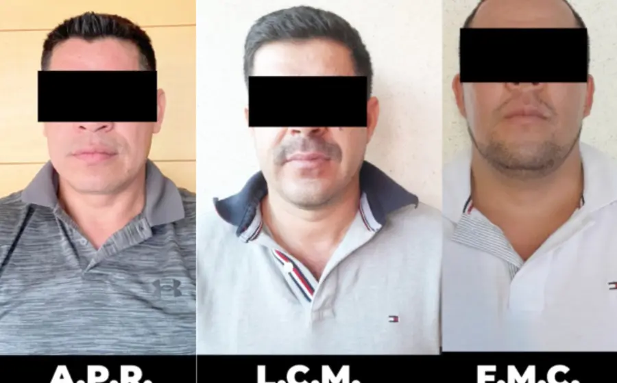 En el lugar se logró la detención de Armando P.R., Leonel C.M. y Fidel M.C.
