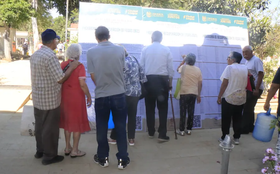 Del total de fosas sujetas a revisión, 316 corresponden al Panteón General y el resto al Panteón Jardín. 