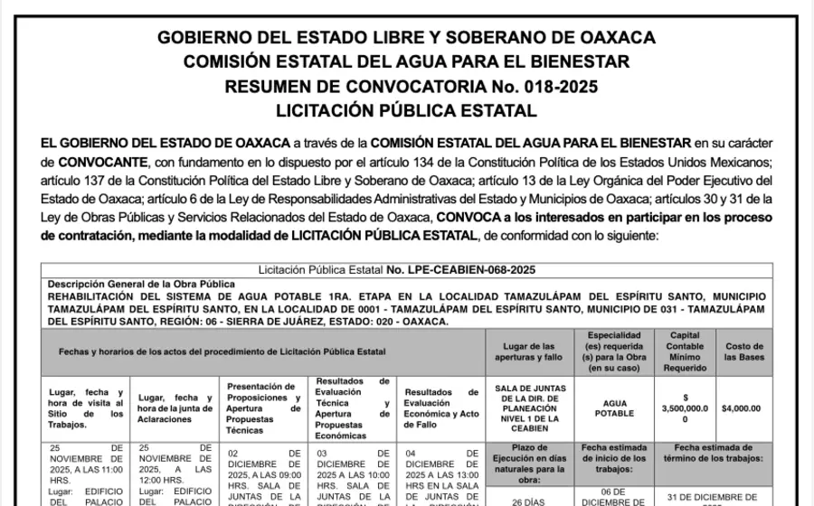 Convocatoria 18