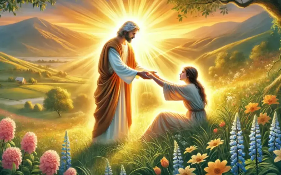 Una ilustración religiosa que representa la profecía de la segunda venida de Cristo, evocando un mensaje de alerta para los creyentes.