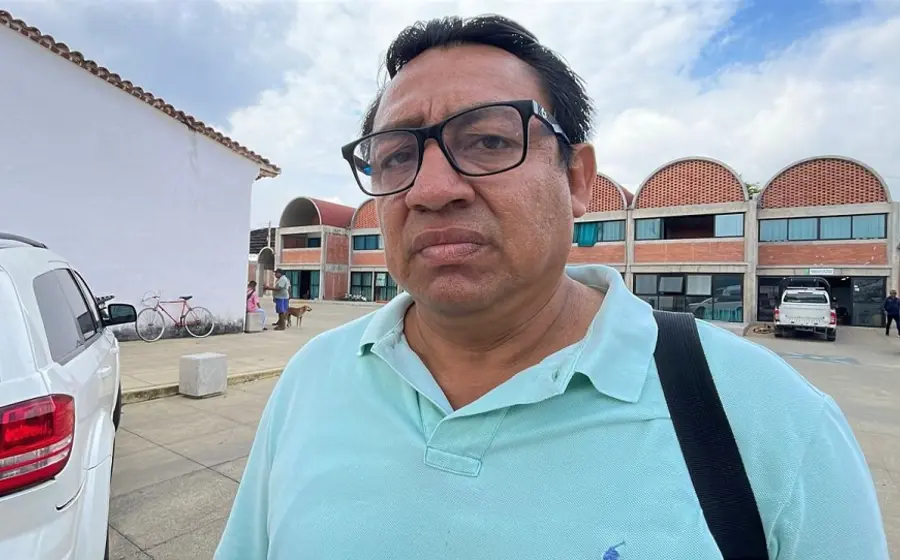 Fotografía de Alejandro Osorio Solórzano, presidente municipal de San Pedro Comitancillo, quien sufrió un atentado armado en su contra.