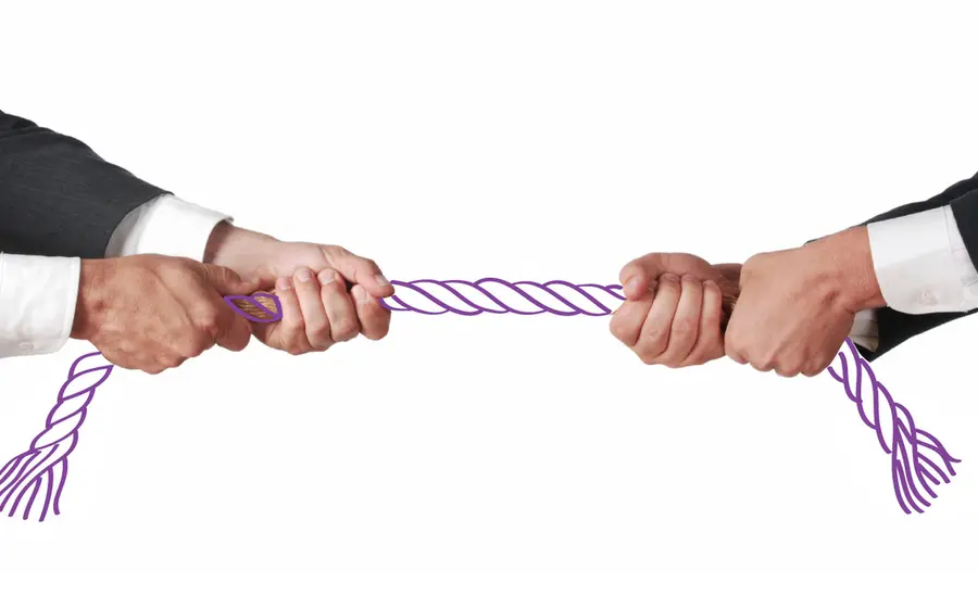 Ilustración conceptual de una figura humana cavando su propia tumba, como una metáfora de las consecuencias de perder un debate de ideas.