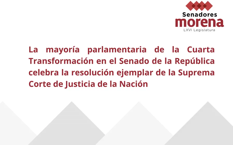 De acuerdo con los legisladores, la resolución representa un mensaje de que la justicia debe actuar sin distinciones.
