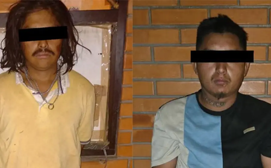 Fotografía de los detenidos A.G.D., alias 'El Caporal', e I.D.L., 'El Pollo', presuntos integrantes clave de la banda delictiva 'Los Cromos'.