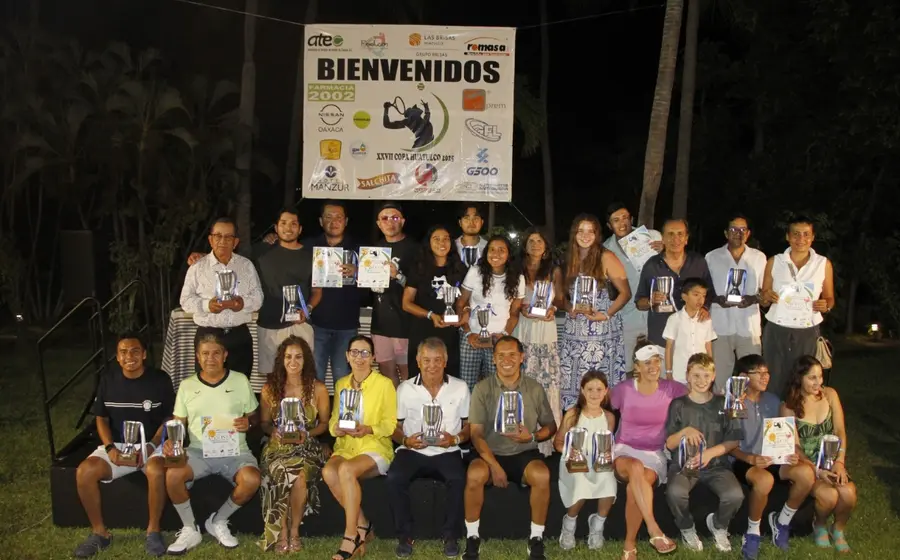 Campeones y finalistas de la Copa Huatulco de Tenis 2025