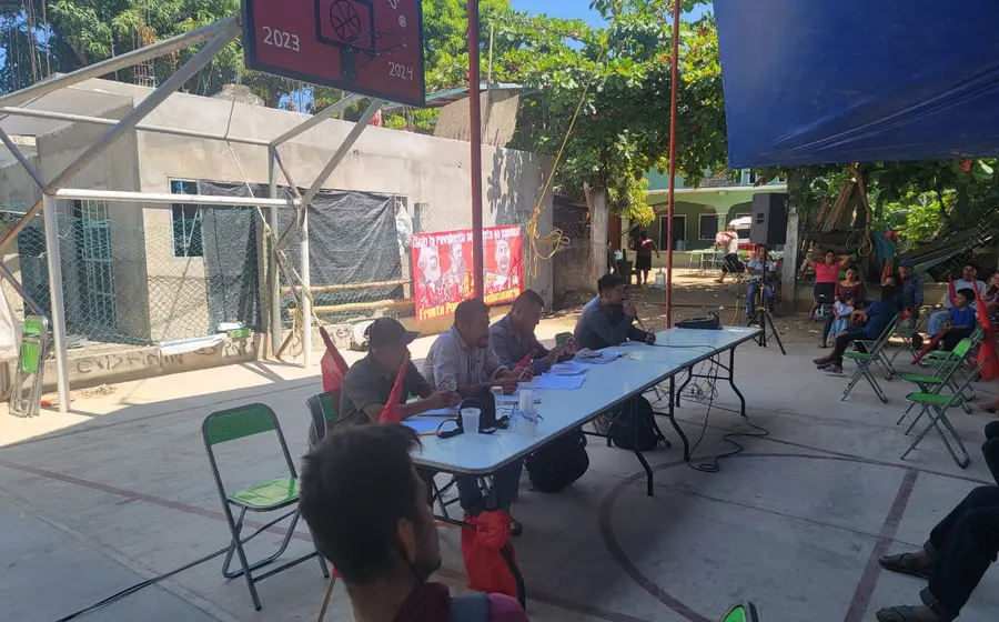 El candidato Jonathan Méndez Venegas, quien recibió el apoyo del Frente Popular Revolucionario (FPR) para la elección en el municipio de Nopala.