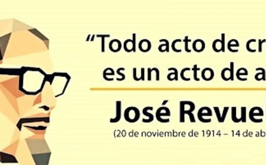 Un retrato del escritor y activista mexicano José Revueltas, figura intelectual referida en el artículo como 'el profeta rebelde'.
