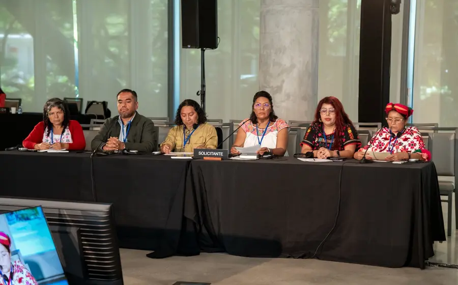 La embajadora Luz Elena Baños, representante de México ante la OEA, encabeza la delegación mexicana durante la audiencia pública ante la CIDH.