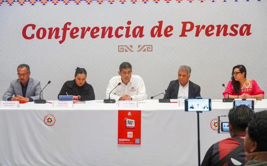 Representantes anuncian la participación de Oaxaca en el Buen Fin y el Viernes Muy Mexicano para impulsar el consumo en negocios locales.