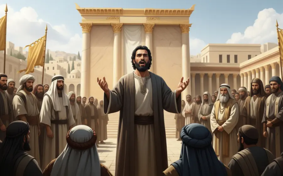 Una ilustración bíblica que representa al profeta Malaquías, considerado en las sagradas escrituras como el último de los profetas del Antiguo Testamento.