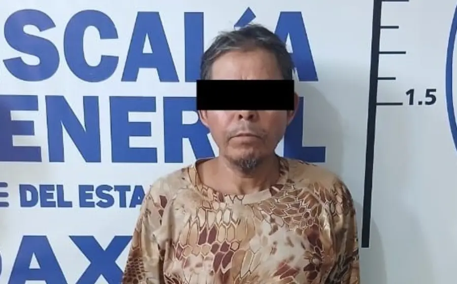 Fotografía del detenido P.S.R., quien fue arrestado como presunto responsable del delito de homicidio calificado en contra de su paisano.