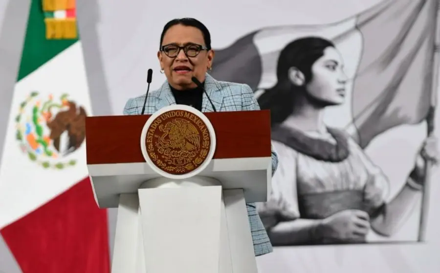 La secretaria de Gobernación, Rosa Icela Rodríguez, en una fotografía de retrato utilizada para la columna de opinión Astillero.