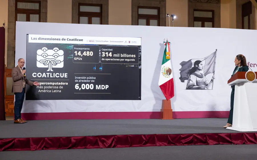Diseño conceptual de 'Coatlicue', la futura supercomputadora de México, un proyecto con una inversión de 6 mil millones de pesos.