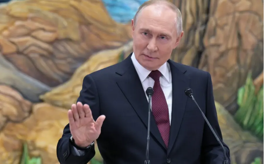 El presidente ruso, Vladimir Putin, en una imagen de archivo durante su declaración sobre condicionar el alto al fuego a la retirada de tropas ucranias.