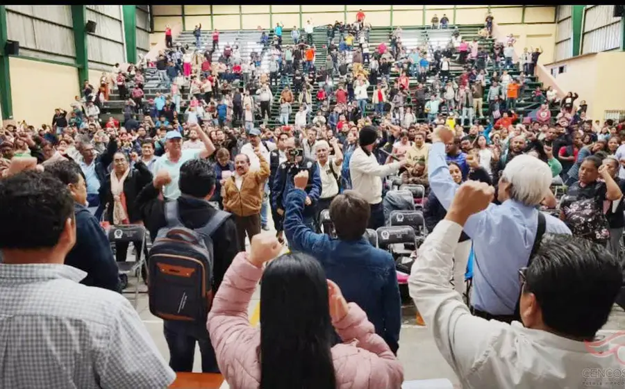 La Asamblea Estatal de la Sección 22 del SNTE-CNTE avaló la aplicación del Principio Rector número 20 a los ex secretarios general, de Organización y de Finanzas.
