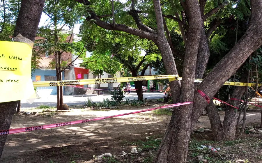 Vecinos acordaron limitar la zona para evitar la instalación del tianguis.
