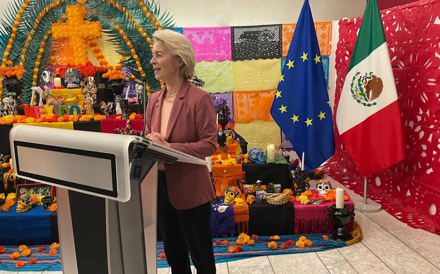 van der Leyden expresó su reconocimiento y aprecio por México.