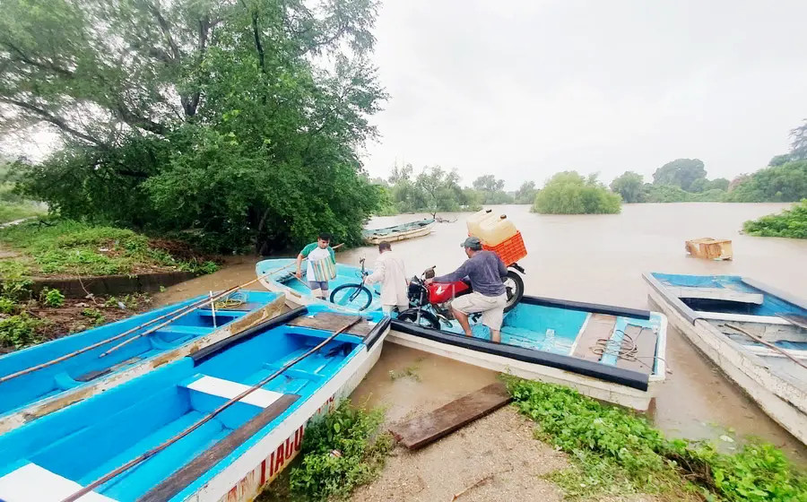 Las autoridades del municipio de San Francisco Ixhuatán informaron que el nivel del río está en un 85%.