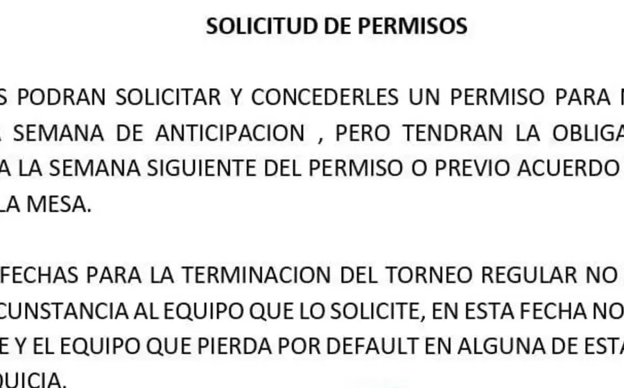 La directiva de la Liga Mayor A Oaxaca viola los estatutos que rigen a ese circuito.