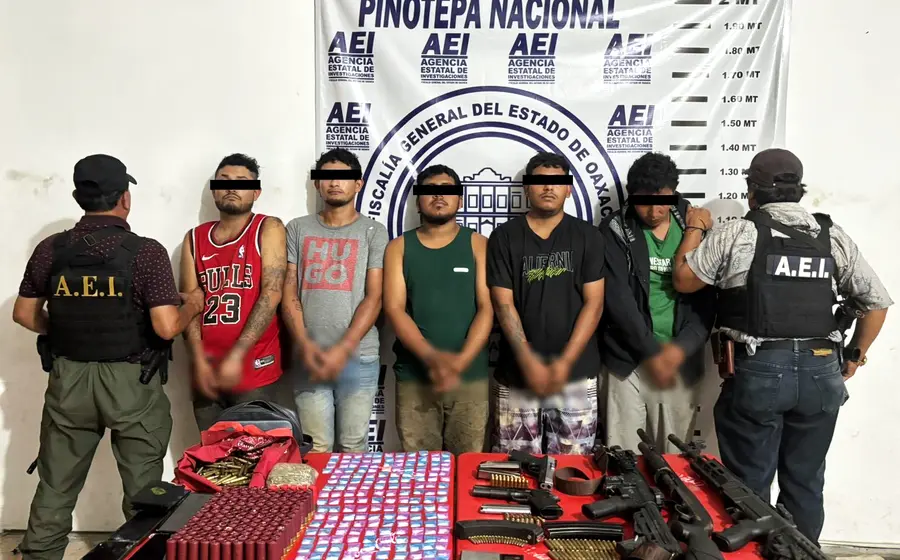 Los cinco detenidos quedaron vinculados a proceso, bajo prisión preventiva.