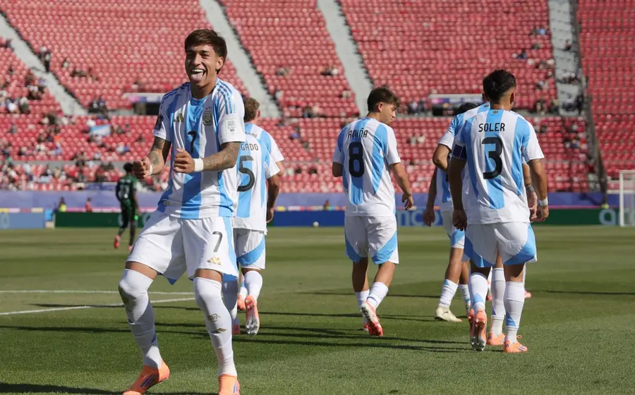 Maher Carrizo anotó doblete en el triunfo de Argentina por 4-0 sobre Nigeria