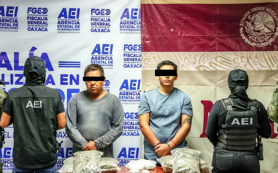 Las dos personas detenidas tras el operativo en el Istmo de Tehuantepec