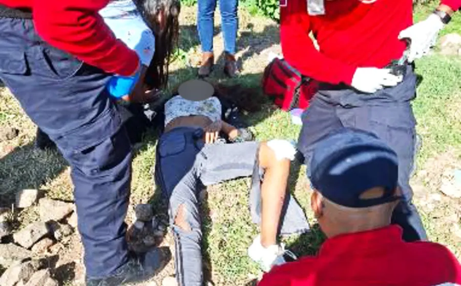 La menor fue atropellada por una camioneta en el Libramiento Norte a la altura de la colonia Monte Albán, en Huajuapan.