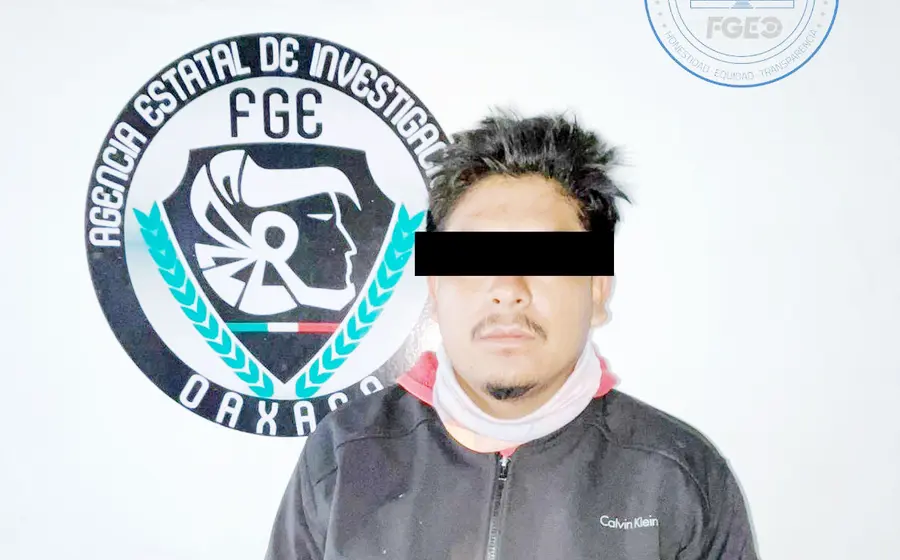 Raúl, el hombre que fue detenido en La Pe, Ejutla, por ser el presunto responsable de intentar asesinar a un ciclista.