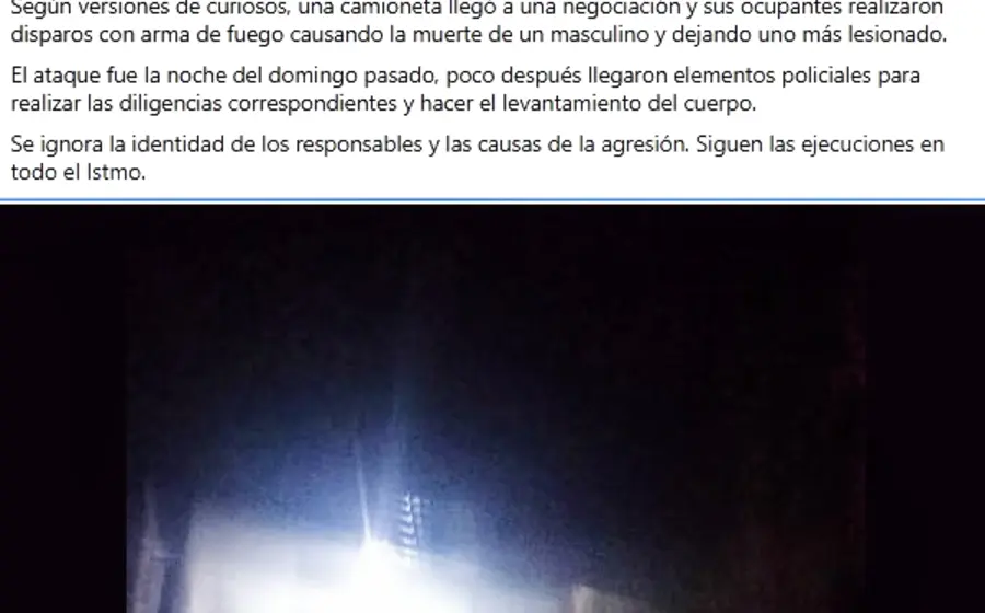 Un comando armado atacó a dos personas en un negocio en Matías Romero y una persona falleció.