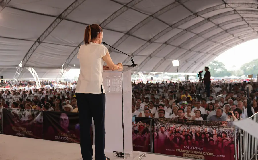 Desde Villahermosa, la presidenta Sheinbaum informó que la pobreza en Tabasco se redujo en un 22% durante los últimos seis años.