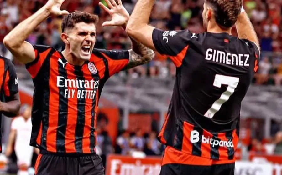 Santi Giménez rompió una racha de más de 500 minutos sin anotar con el Milan