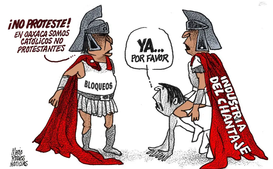 Cartón de Mario Robles.
