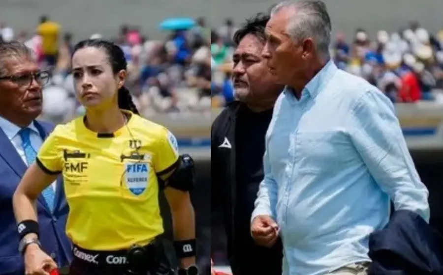 El técnico Sergio Bueno fue sancionado por emitir comentarios misóginos en contra de la árbitra Katia Itzel