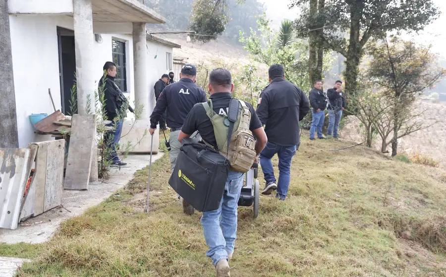 Más de 150 elementos participaron en el operativo de búsqueda.