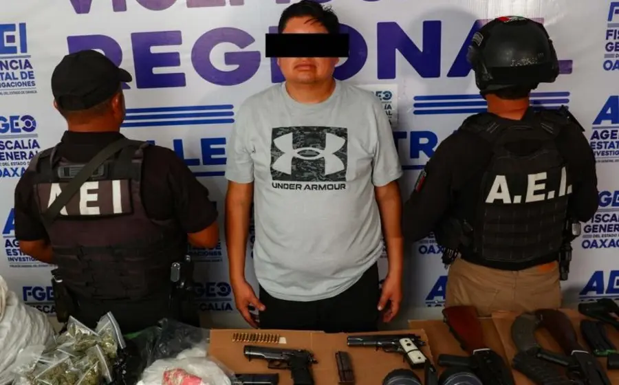 Detienen a jefe de plaza en Ocotlán: aseguraron lanzagranadas, AK-47 y droga por 1.5 MDP.