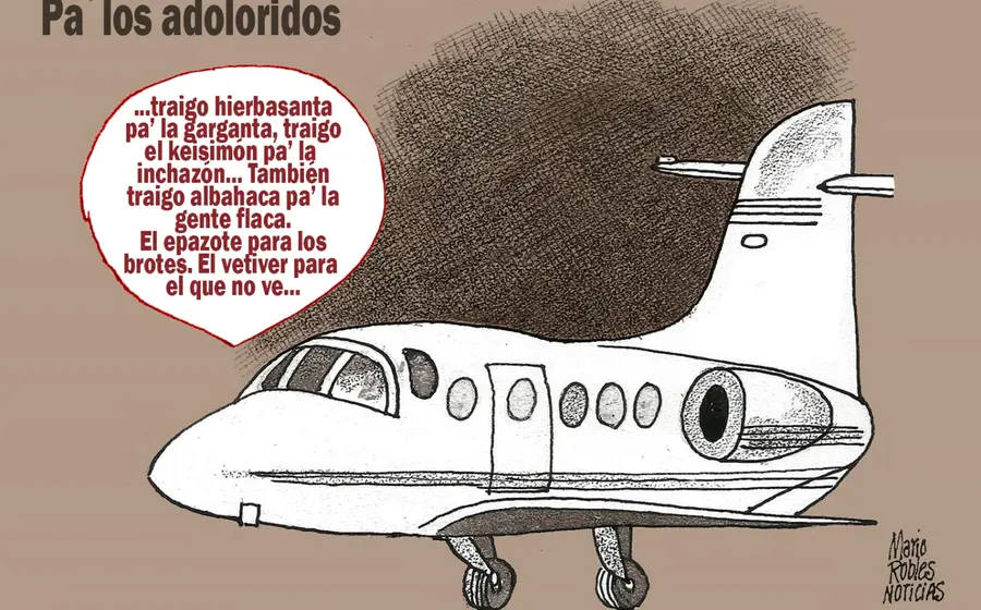 Caricatura política del artista Mario Robles que ofrece una visión crítica sobre los sórdidos saldos del ejercicio de revocación de mandato.