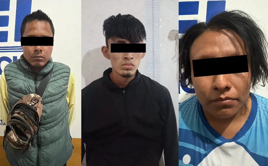 Los tres detenidos por el delito de allanamiento de morada son presentados ante la autoridad después de ser vinculados formalmente a proceso.